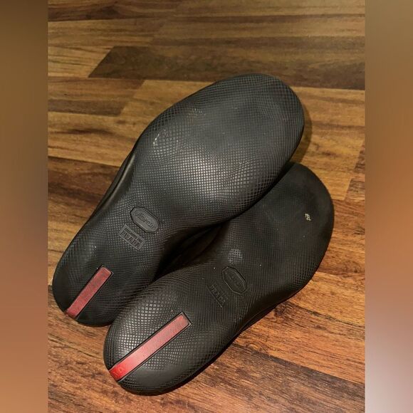 Prada Men's Black Leather Loafers - Picture 12 of 14